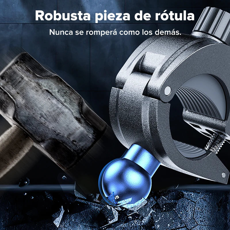Soporte Móvil Moto 360° Antivibración Impermeable