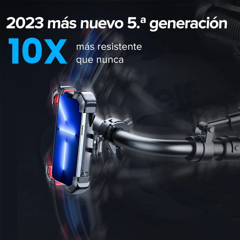 Soporte Móvil Moto 360° Antivibración Impermeable
