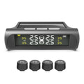 Pantalla LCD Digital Universal inteligente para coche TPMS sistema de supervisión de presión de neumáticos 4 sensores alarma de seguridad automática carga Solar